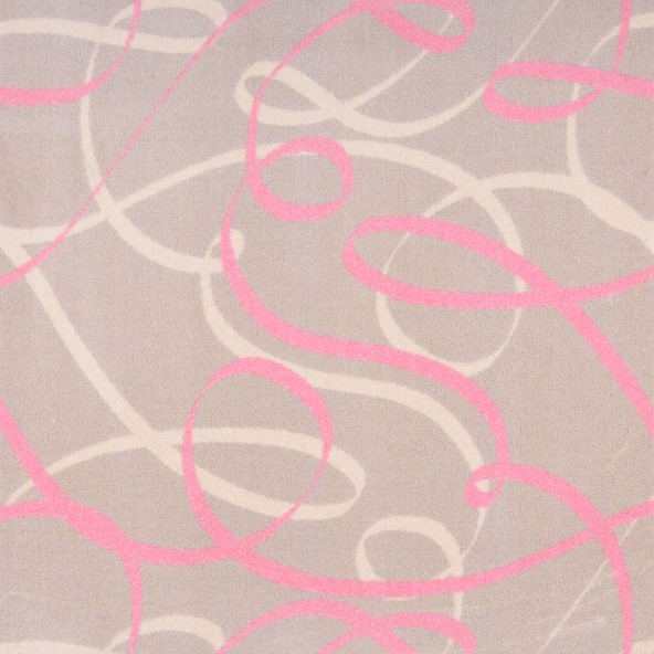 Playful Patterns Ribbons Rectangle Childrens Area Rugs  03 Pink - 5 ft. 4 in. x 7 ft. 8 in.
