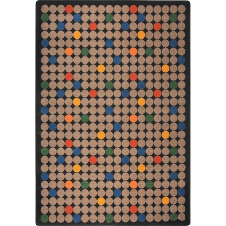 Playful Patterns Spot On Rectangle Childrens Area Rugs 01 Antique - 3 ft. 10 in. x 5 ft. 4 in.