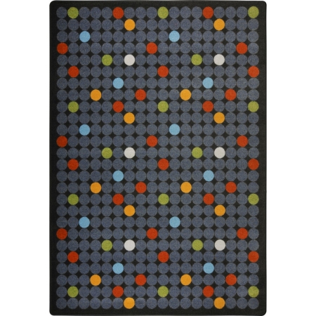 1748D-02 Playful Patterns Spot On Rectangle Childrens Area Rugs  02 Licorice - 7 ft. 8 in. x 10 ft. 9 in.