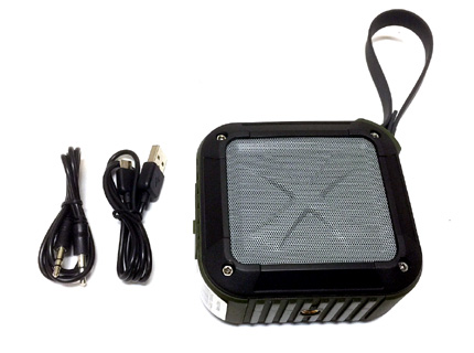 Picture of Logisys SP606MG 4.5 x 2 x 4.75 in. Bluetooth Waterproof Rugged Speaker