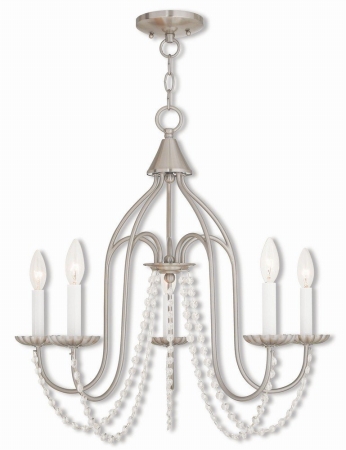 Picture of Alessia 40795-91 Brushed Nickel Chandelier Light&#44; 23 in.