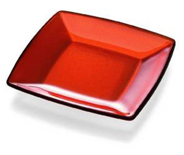 9.1 x 9.1 in. Madison Glass Plate - Orange