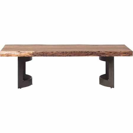 VE-1003-03 Bent Coffee Table, Smoked - 16 x 56 x 28 in.