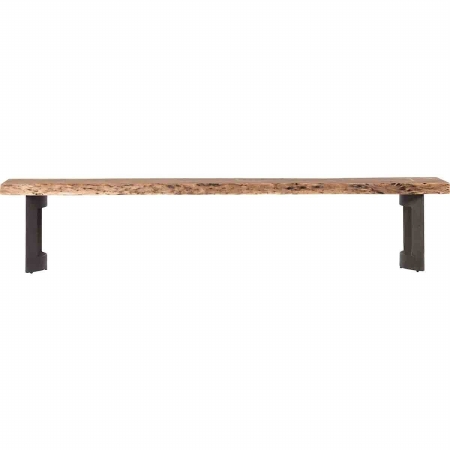 VE-1002-03 Bent Bench, Smoked - 18 x 92 x 15 in.