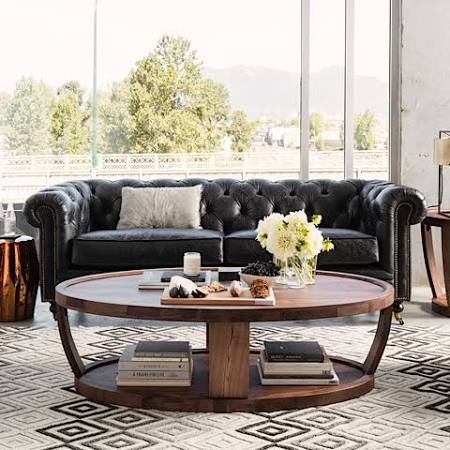 PK-1007-02 Birmingham Sofa, Black - 30 x 89 x 38 in -  Moes Home Collection