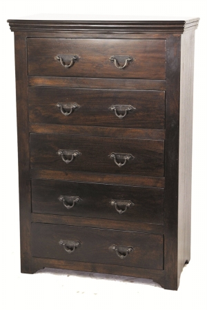 Mirage 5 Drawer Chest, Dark - 54 x 36 x 18 in.