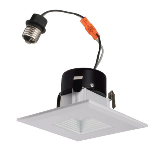 5 in. Square LED Recessed Downlight in 2700K, White