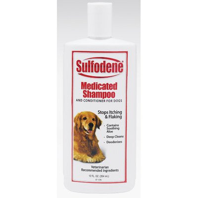 Picture of Farnam 39079007108 Sulfodene Brand Medicated Shampoo & Conditioner for Dogs, 12 oz