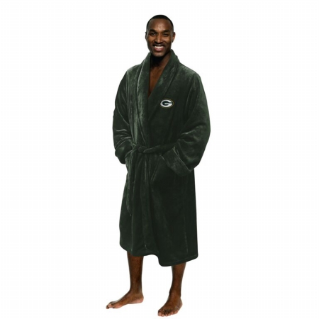 Picture of Northwest 1NFL-34900-0017-RET NFL Packers Man Bath Robe, Large & Extra Large