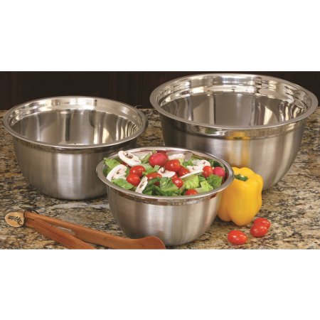 Picture of Cookpro 721 Stainless Steel Mixing Bowl Set&#44; Silver - 3 Piece