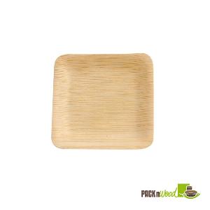 210BVNER35SQ Bamboo Veneer Square Plate - 3.5 in.