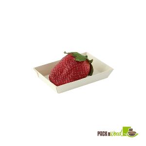 210SAMBQ685 Mini Rectangular Samurai Wooden Tray - 3.3 x 2.4 in.