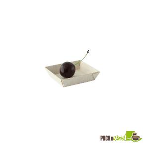 Mini Square Samurai Wooden Tray - 2.4 in.