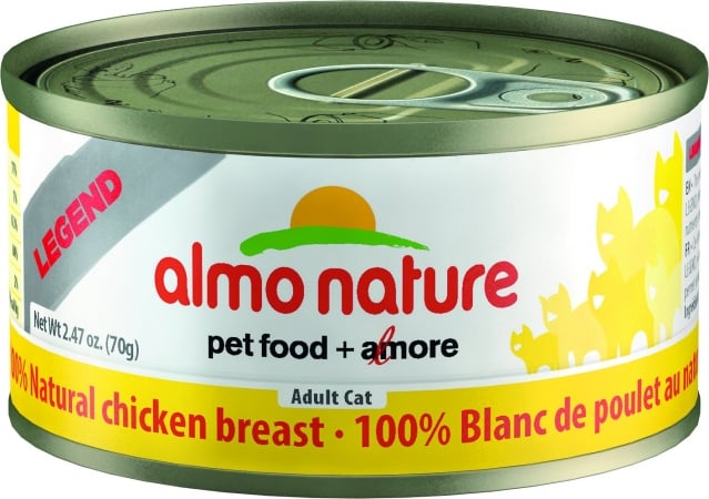 Picture of Almo Nature USA 106004 2.47 oz Nature Legend 100 Percent Natural Chicken Breast Adult Canned Cat Food&#44; Case of 24