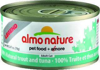 Picture of Almo Nature USA 106014 2.47 oz Nature Legend 100 Percent Natural Trout & Tuna Adult Canned Cat Food&#44; Case of 24
