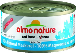 Picture of Almo Nature USA 106027 2.47 oz Nature Legend 100 Percent Natural Mackerel Adult Canned Cat Food&#44; Case of 24