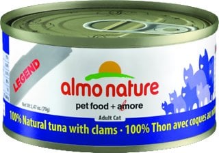 Picture of Almo Nature USA 106044 2.47 oz Nature Legend 100 Percent Natural Tuna with Clams Adult Canned Cat Food&#44; Case of 24