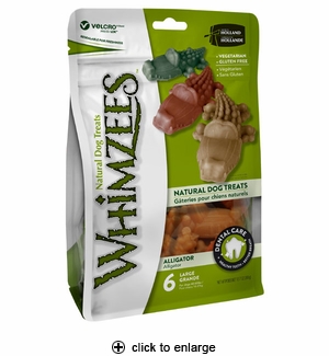 Picture of Paragon 154044 12.7 oz Whimzees Alligator Dental Dog Treats&#44; Large