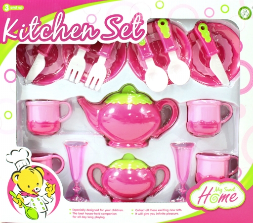 Picture of AZ Trading & Import PS850 Deluxe Pink Tea Set