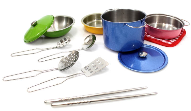 Picture of AZ Trading & Import PS572 Kitchen Cookware Metal Pots & Pans Playset, 18 x 15 x 18 in.
