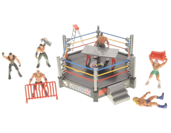 Picture of AZ Trading & Import PS37D Wrestling Toy Figure with Ring Playset