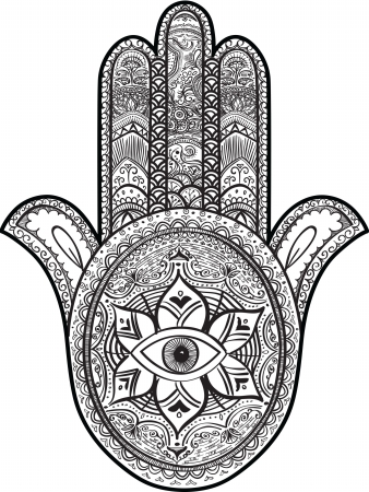 WallPops DWPK2108 Hamsa Hand Small Wall Art Kit