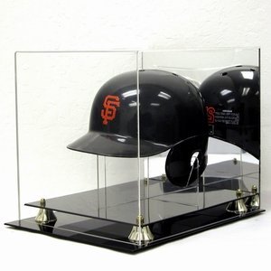 Picture of Polynex AD40 Deluxe Acrylic Full Size Batting Helmet Display Case with Stand