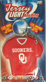 2655172616-O Oklahoma Sooners Keychain - Jersey Keylight