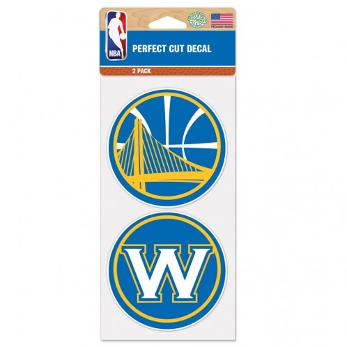 Picture of Golden State Warriors Decal 4x4 Die Cut Set of 2