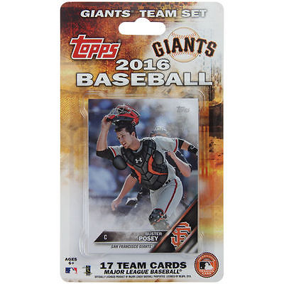 San Francisco Giants Topps Team Set - 2016 - Special Order