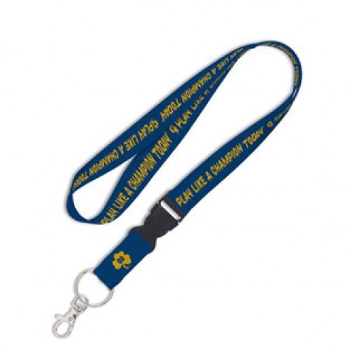 Notre Dame Fighting Irish Lanyard with Detachable Buckle - Navy