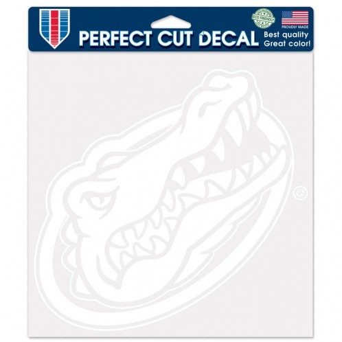 Picture of Florida Gators Decal 8x8 Die Cut White New