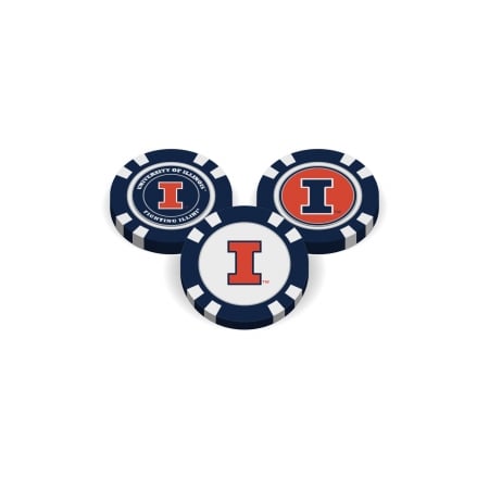 Illinois Fighting Illini Golf Chip with Marker