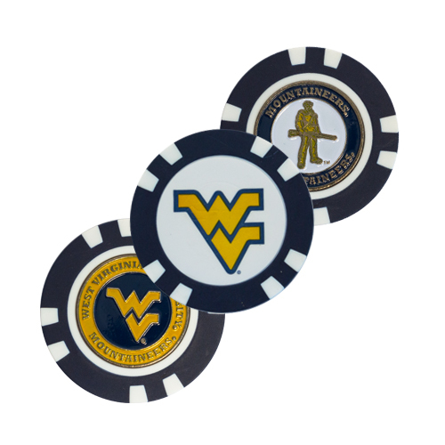 West Virginia Mountaineers Golf Chip with Marker