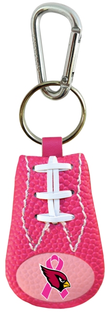 Picture of Arizona Cardinals Keychain Pink Football Breast Cancer Awareness Ribbon