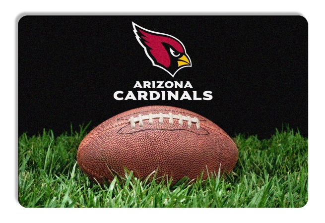 Picture of Arizona Cardinals Pet Bowl Mat Classic Football Size Large