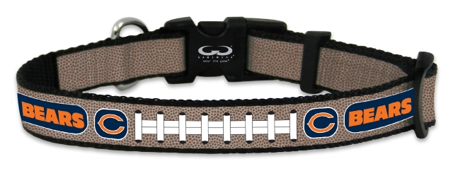 Chicago Bears Pet Collar Reflective Football Size Small