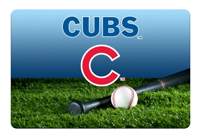 Chicago Cubs Pet Bowl Mat Team Color Baseball Size Large
