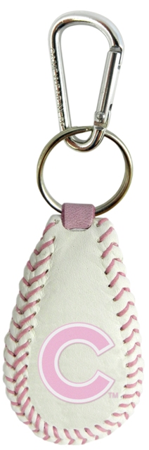 Picture of Chicago Cubs Keychain Baseball Pink