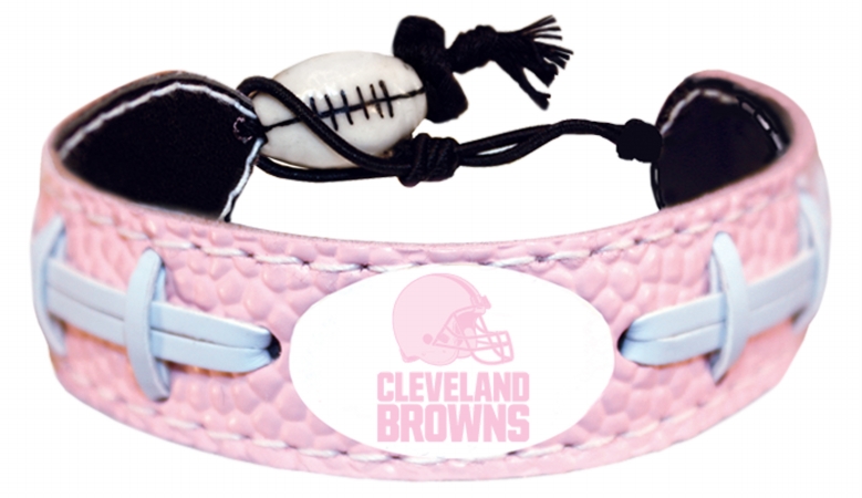 Picture of Cleveland Browns Bracelet Pink Football