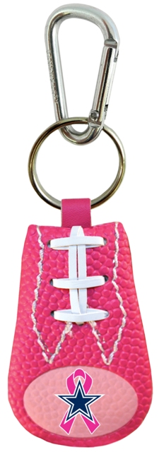 Picture of Dallas Cowboys Keychain Breast Cancer Awareness Ribbon Pink Football