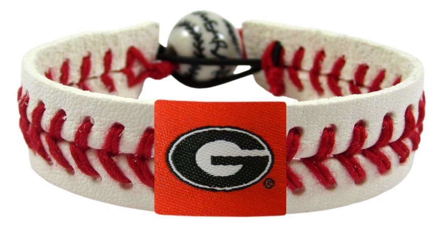 Picture of Georgia Bulldogs Power G Logo Classic Baseball Bracelet