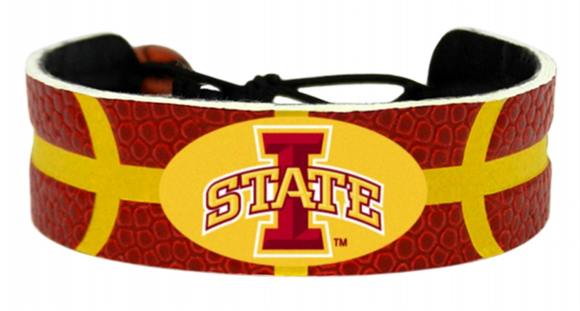 Picture of Iowa State Cyclones Primary Athletic Mark Logo Team Color Basketball Bracelet