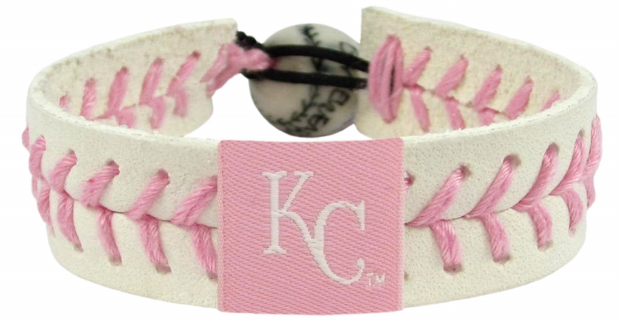 Picture of Kansas City Royals Bracelet Baseball Pink