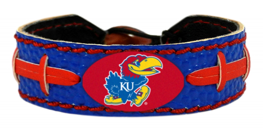 Picture of Kansas Jayhawks Team Color Football Bracelet