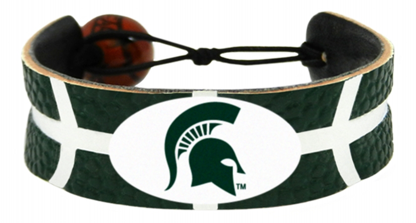 Michigan State Spartans Bracelet Team Color Basketball
