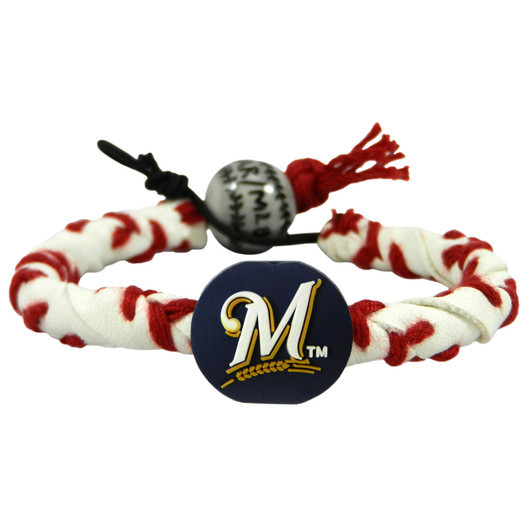 Picture of Milwaukee Brewers Classic Frozen Rope Baseball Bracelet
