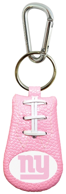 Picture of New York Giants Pink NFL Football Keychain