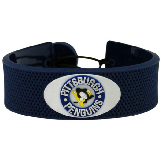 Picture of Pittsburgh Penguins Bracelet Team Color Hockey Vintage Logo