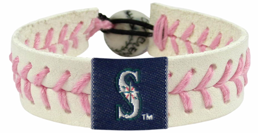 Seattle Mariners Bracelet Baseball Pink